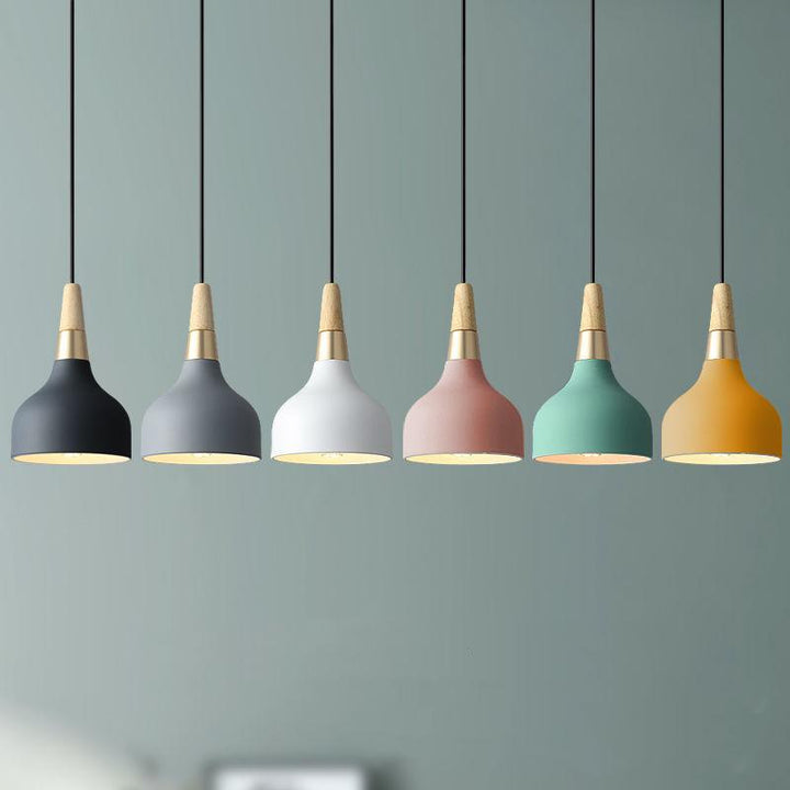 Creative Modern Macaron Disc Art 1-Light Pendant Light