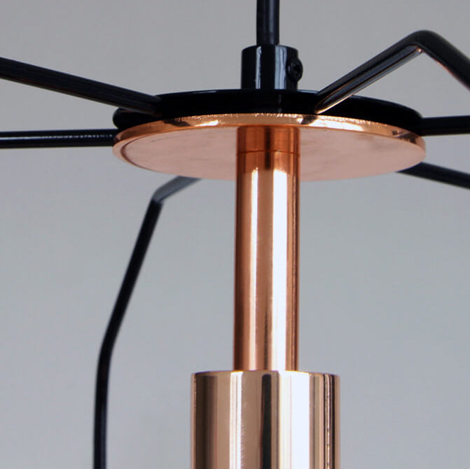Industrial Iron Birdcage Design 1-Light Pendant Light
