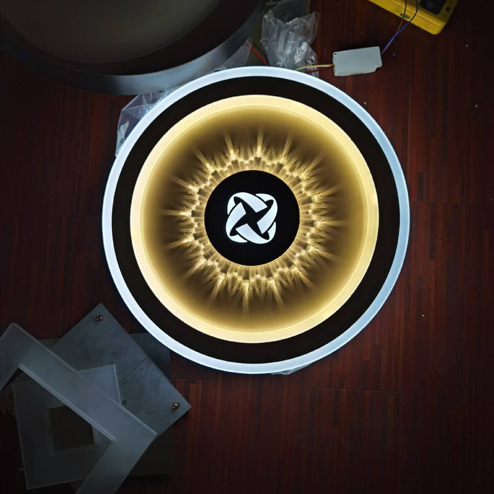 Luz de montaje empotrado LED simple de acrílico redondo 