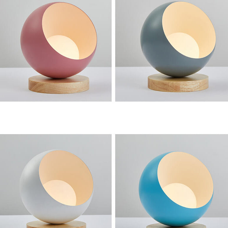 Creative Hemispherical Macaron Color LED Night Light Table Lamp