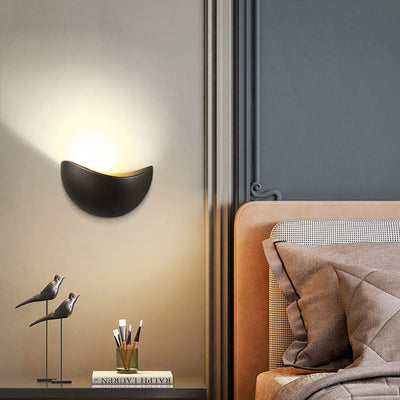 Creative Minimalist Half Round Aluminum LED Wall Sconce Lamp