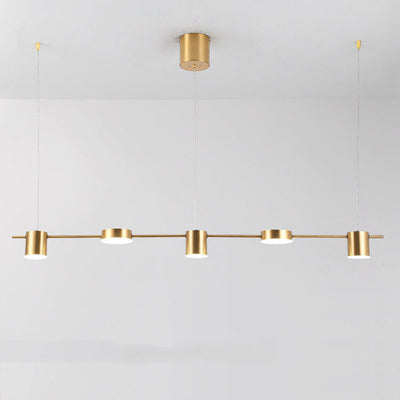 Modern Minimalist Line Round Spotlight LED Island Light Chandelier
