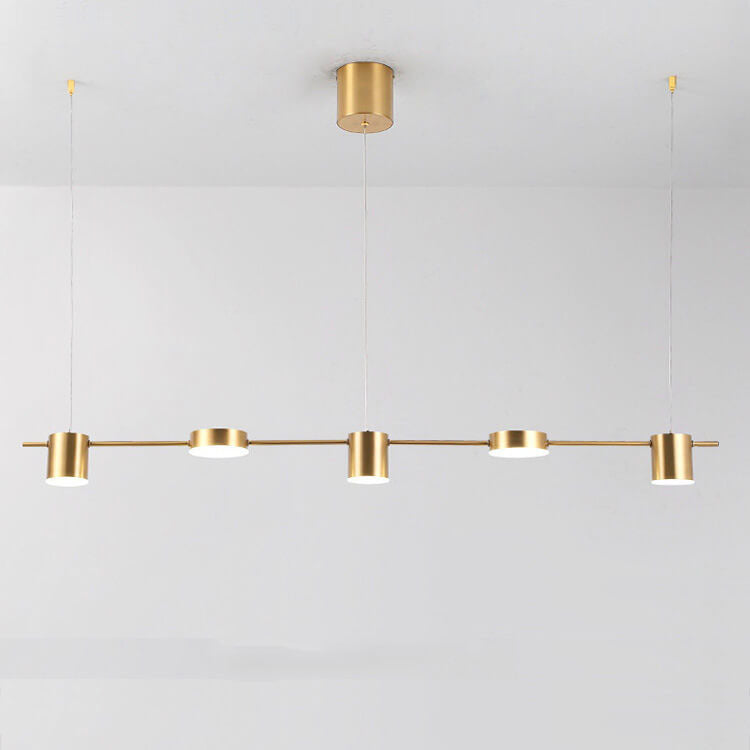 Modern Minimalist Line Round Spotlight LED Island Light Chandelier