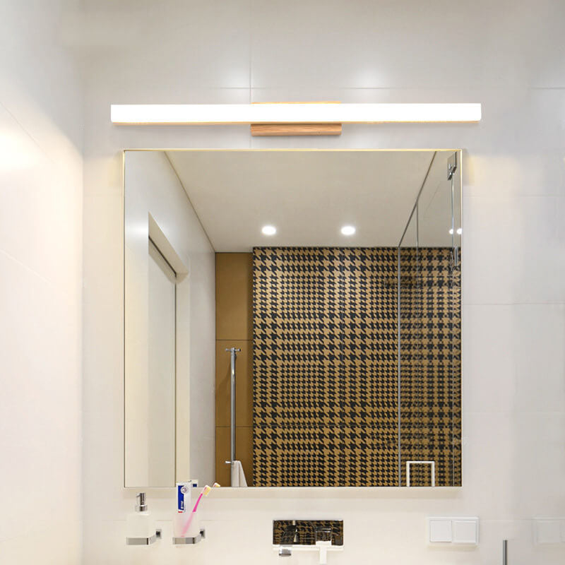 Lámpara de pared LED con espejo anti-vaho impermeable de acrílico moderno 