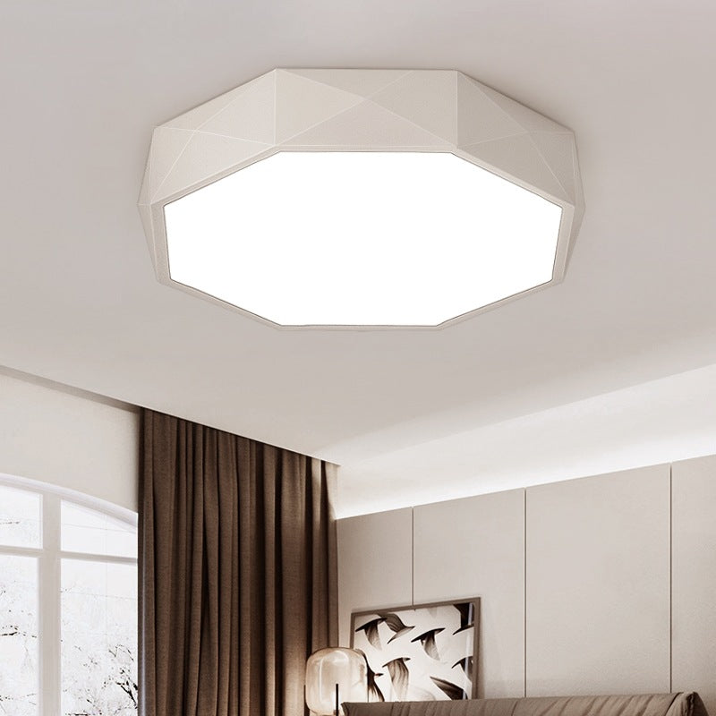 Moderne LED-Deckenleuchte mit runder quadratischer Geometrie aus massivem chinesischem Nussbaumholz 
