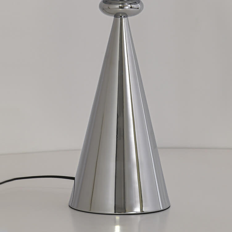 Italian Lava Acrylic Conical Electroplated Iron Base 1-Light Standing Floor Lamp