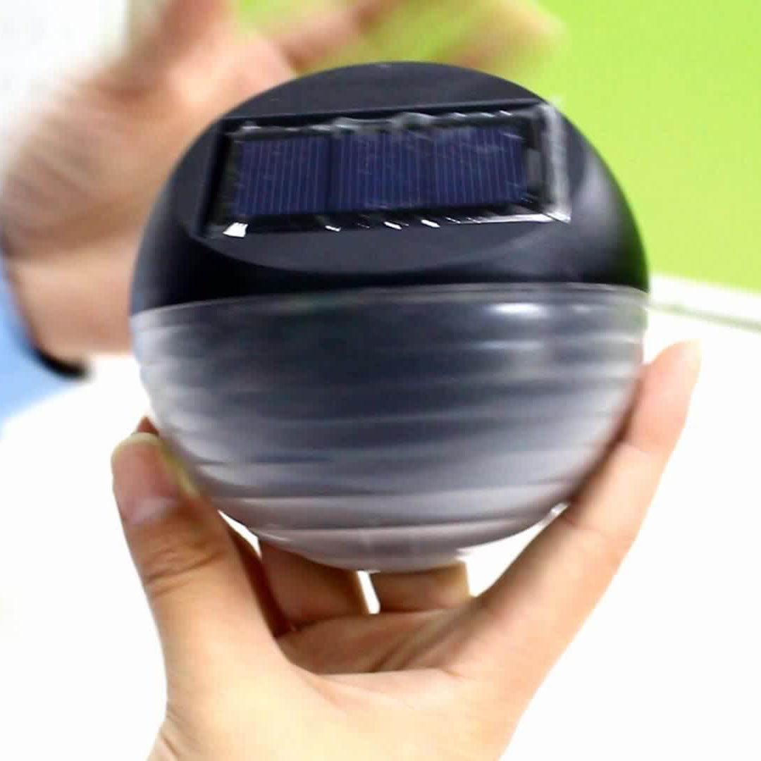 Solar Halbkreis 6 LED Außen Terrasse Zaun Wandleuchte 