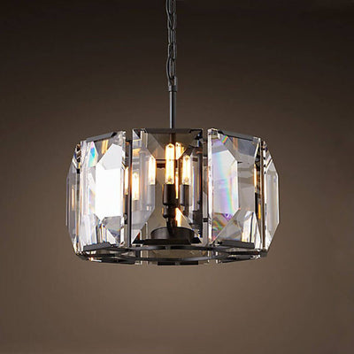 Vintage Crystal Creative Round Iron Design 8 - Light Chandelier