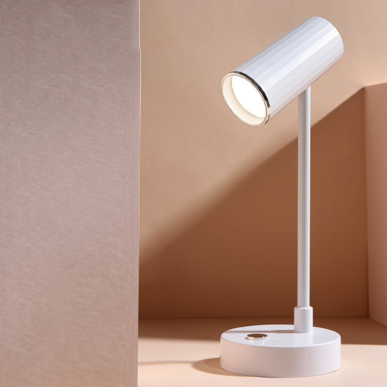 Nordic Minimalist Solid Color USB Rechargeable LED Reading Table Lamp