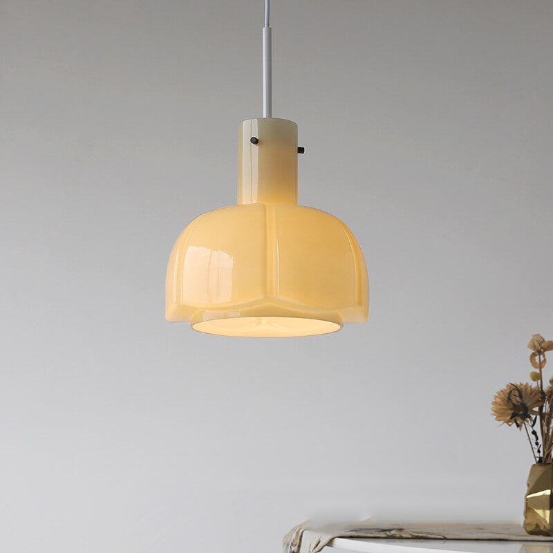 Vintage Glass Bud Design 1-Light Pendant Light