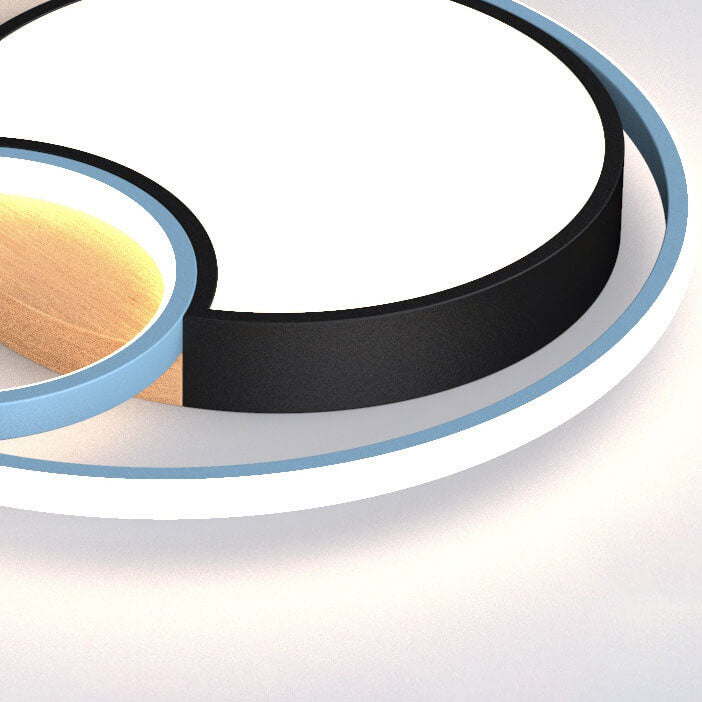 Nordic Creative Color Mix Circles LED Deckeneinbauleuchte 