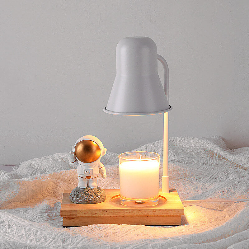 Lampe de table à 2 lumières en cire fondante aromathérapie moderne astronaute 
