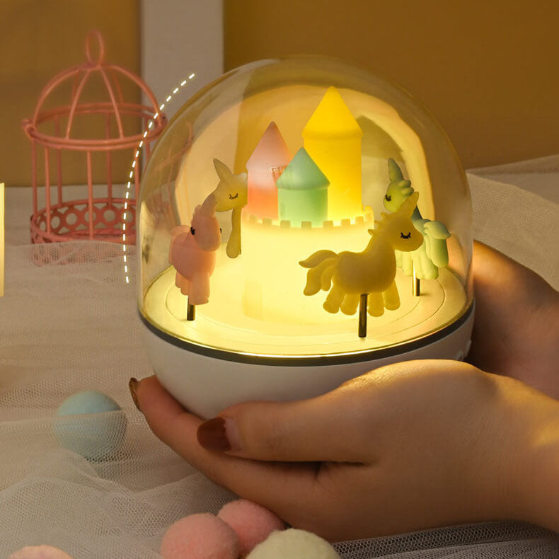 Creative Carousel Octavo Bluetooth Kids Night Light Table Lamp