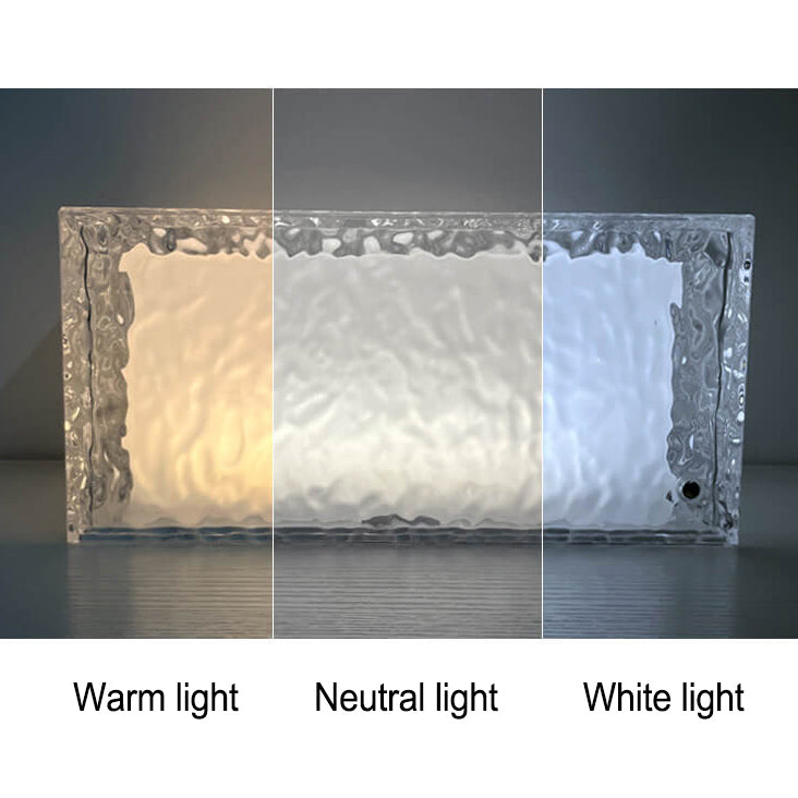 مصباح طاولة ديكوري LED RGB أكريليك مكعب ثلجي مبتكر 