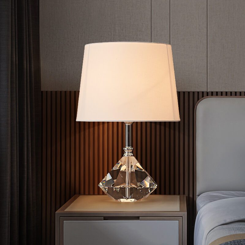 Lampe de table moderne en cristal créatif de luxe léger avec 1 lumière 