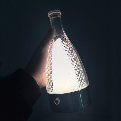 Weinflasche LED Touch Stufenlos dimmbare dekorative Nachtlicht-Tischlampe 