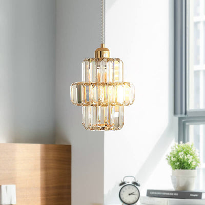 Modern Nordic Creative Crystal Tower LED Pendant Light