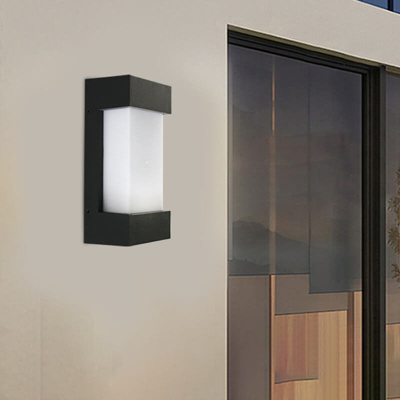 Applique murale LED étanche moderne simple carrée en acrylique pour l&