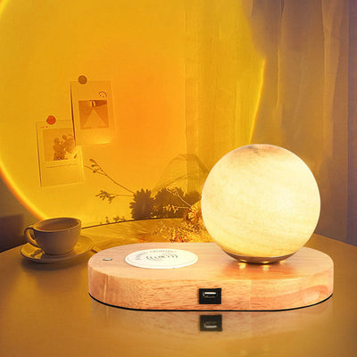 Modern Creative Moon Connectable USB 1-Light Table Lamp