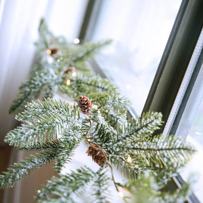 Weihnachten Tannennadel Tannenzapfen LED dekorative Lichterketten 