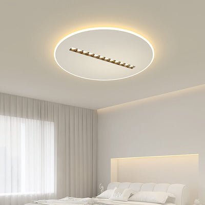 Modern Simple Flat Round Spotlights LED Flush Mount Ceiling Light