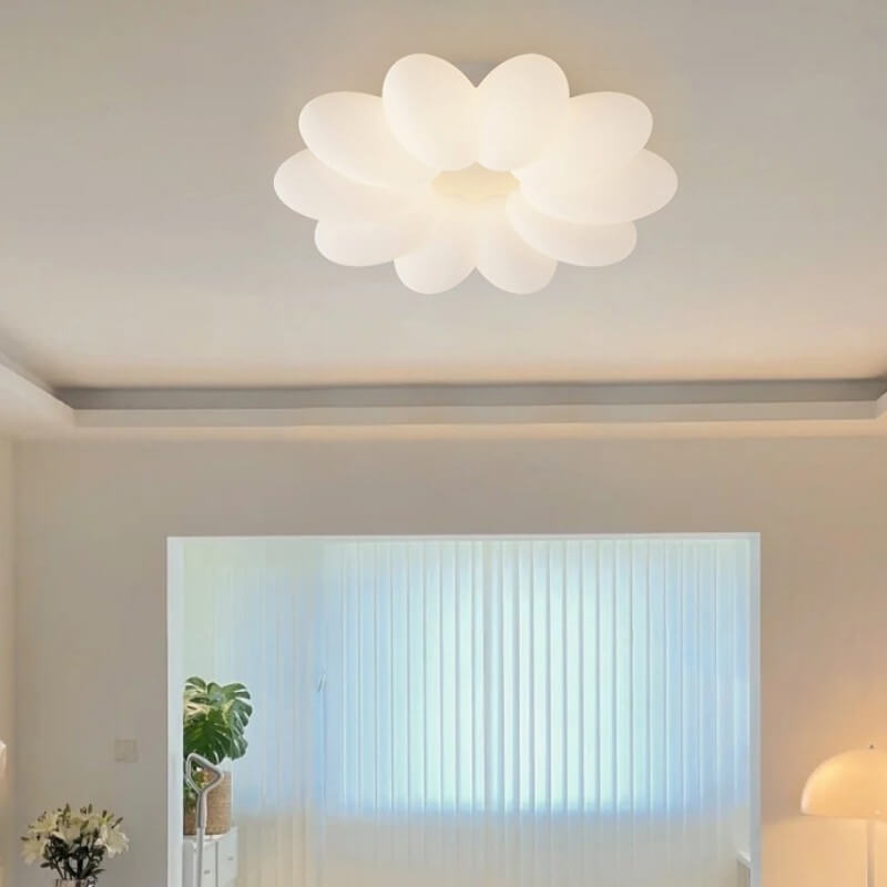 Modern Minimalist PVC Floral Shape LED Kids Flush Mount Ceiling Light