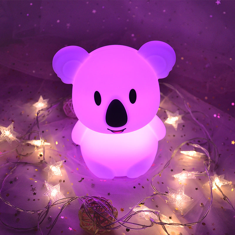 Lampe de table créative Koala Silicone USB Pat LED veilleuse 