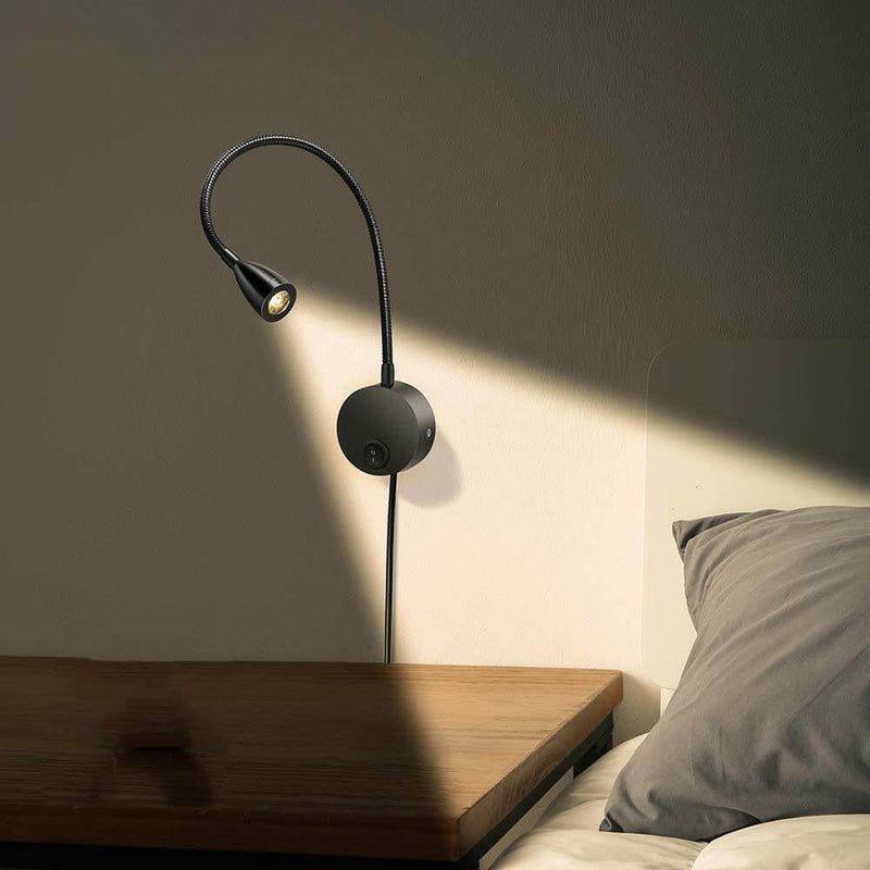 Modern Simple Hose Spotlight Rotatable LED Reading Wall Sconce Lamp