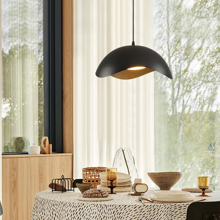 Nordic Minimalist Dome Wave Design LED Pendant Light
