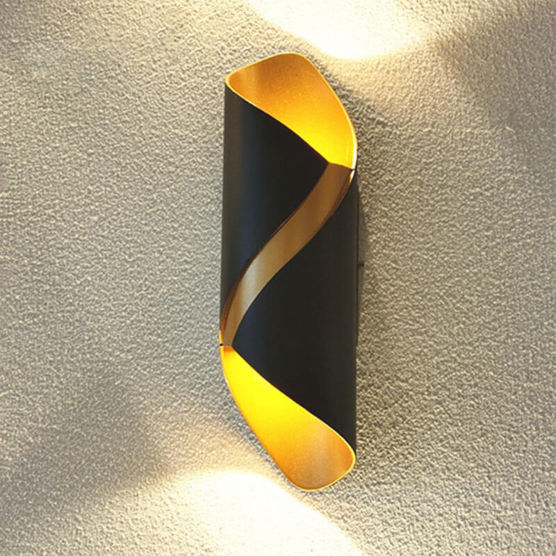 مصباح حائط LED حديث إبداعي مزدوج الرأس من الألومنيوم والأكريليك 