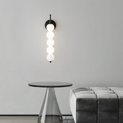 Nordic Light Luxury Glass Pearl LED-Wandleuchte