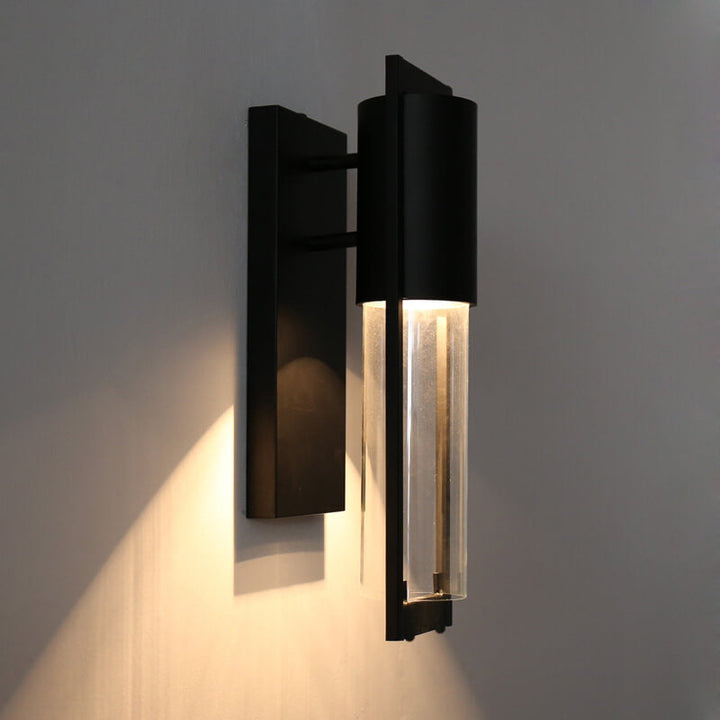 Diseño Antiguo Simple Industrial Lámpara Aplique de Pared Exterior de 1 Luz 