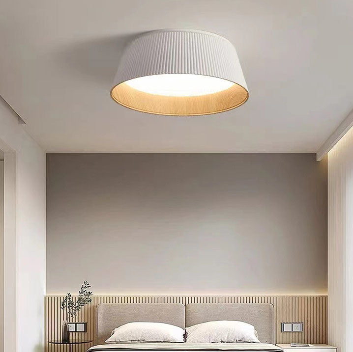 Nordic Minimalist Round LED Aluminum Pendant Light Flush Mount Lighting