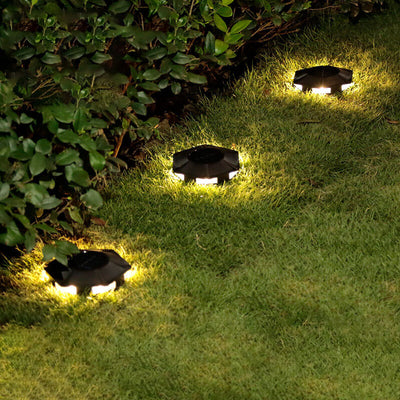 Modern Solar Outdoor Lawn LED Garden Ground Insert Landscape Light