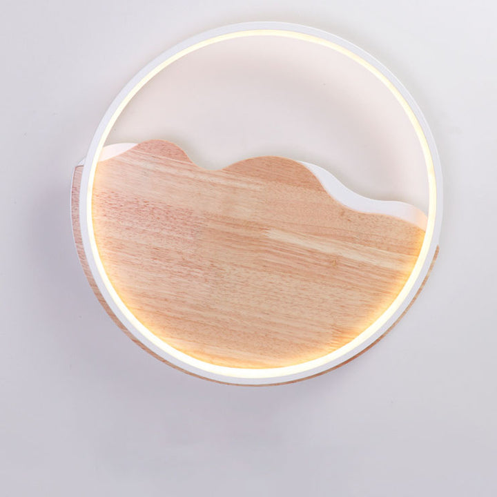 Plafonnier LED Nordic Rustic Creative Ironwood 