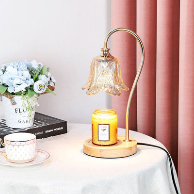 Nordic Light Luxury Log Marble 1-Light Melting Wax Table Lamp