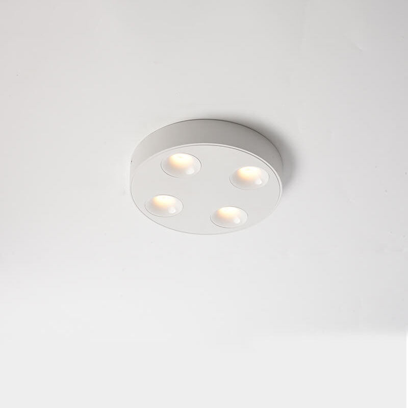 Minimalist Round Plate Spotlight Slim LED Flush Mount Ceiling Light