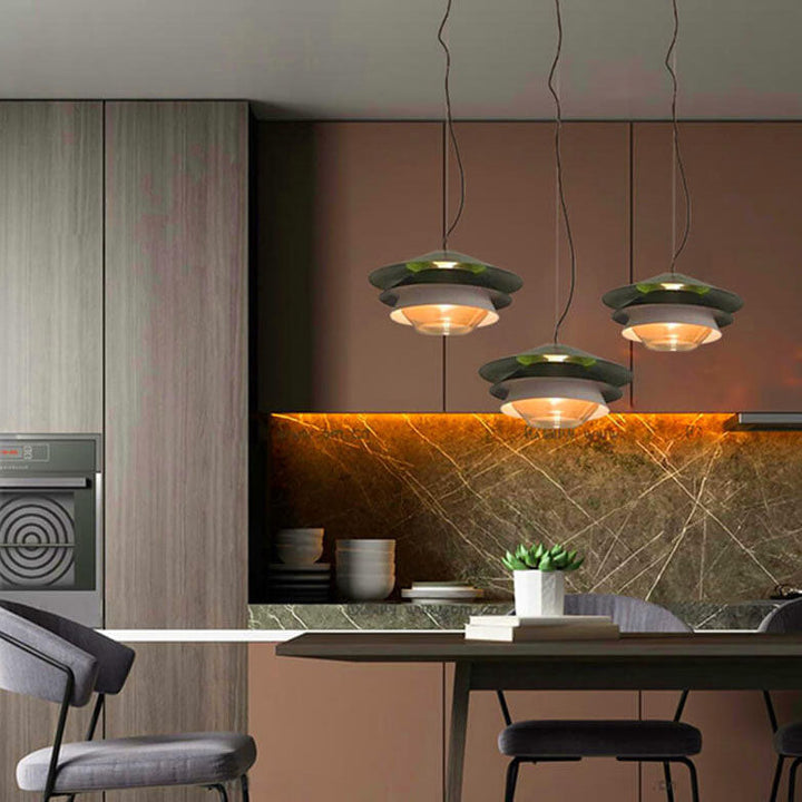 Nordic Simplicity Multilayer Dome Iron 1-Light Pendelleuchte 