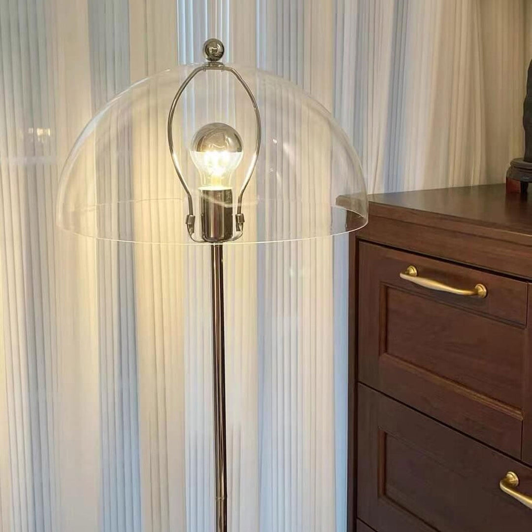 Lámpara de pie de 1 luz con diseño de hongo acrílico retro creativo 