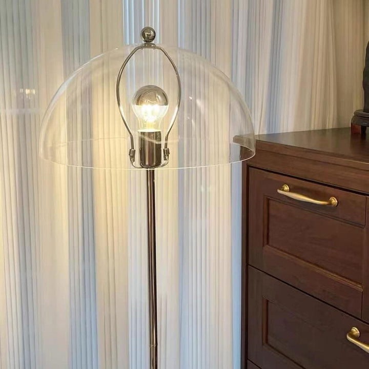 Lámpara de pie de 1 luz con diseño de hongo acrílico retro creativo 