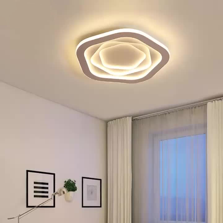 Moderne minimalistische Pentagramm-Eisen-LED-Deckenleuchte 
