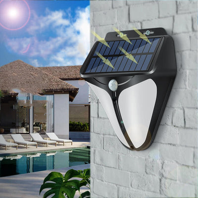 Solar Intelligent Triangle Outdoor Waterproof Body Sensor Patio LED Wall Sconce Lamp