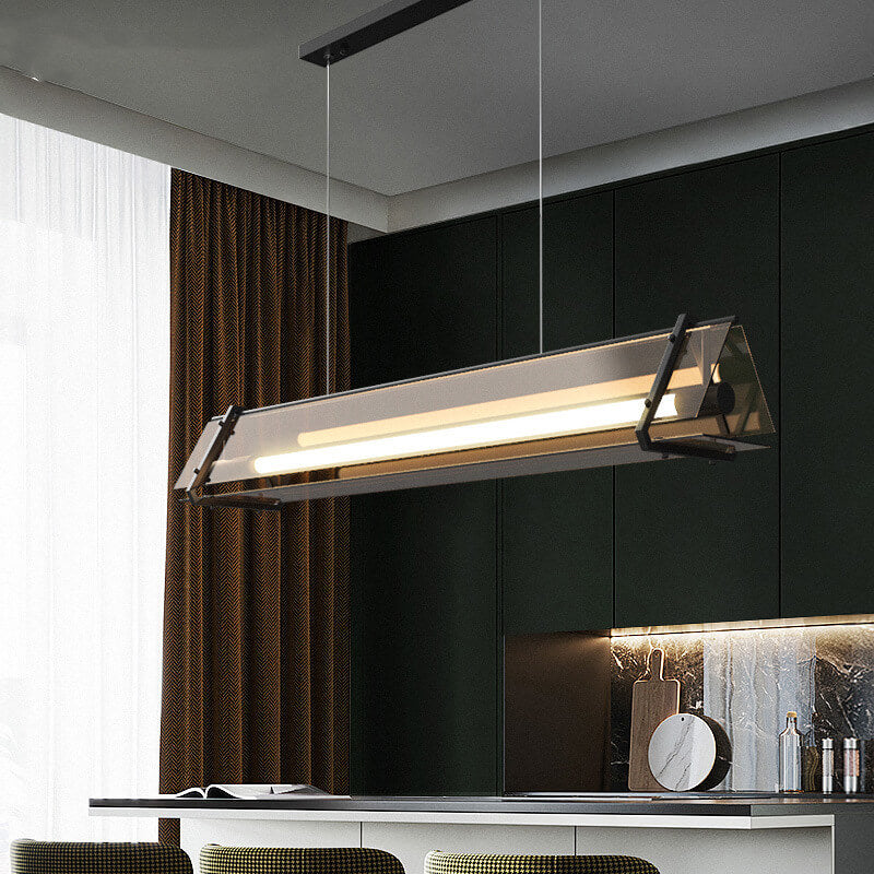 Modern Glass Creative Three-dimensional Triangle Geometric Design 1-Light  Chandelier