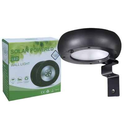 Einfache runde Solar-Outdoor-Wasserdichte Wandleuchte 