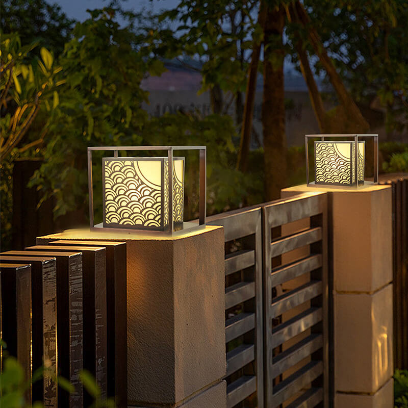 ضوء LED مربع بسيط حديث مضاد للماء للحدائق الخارجية 