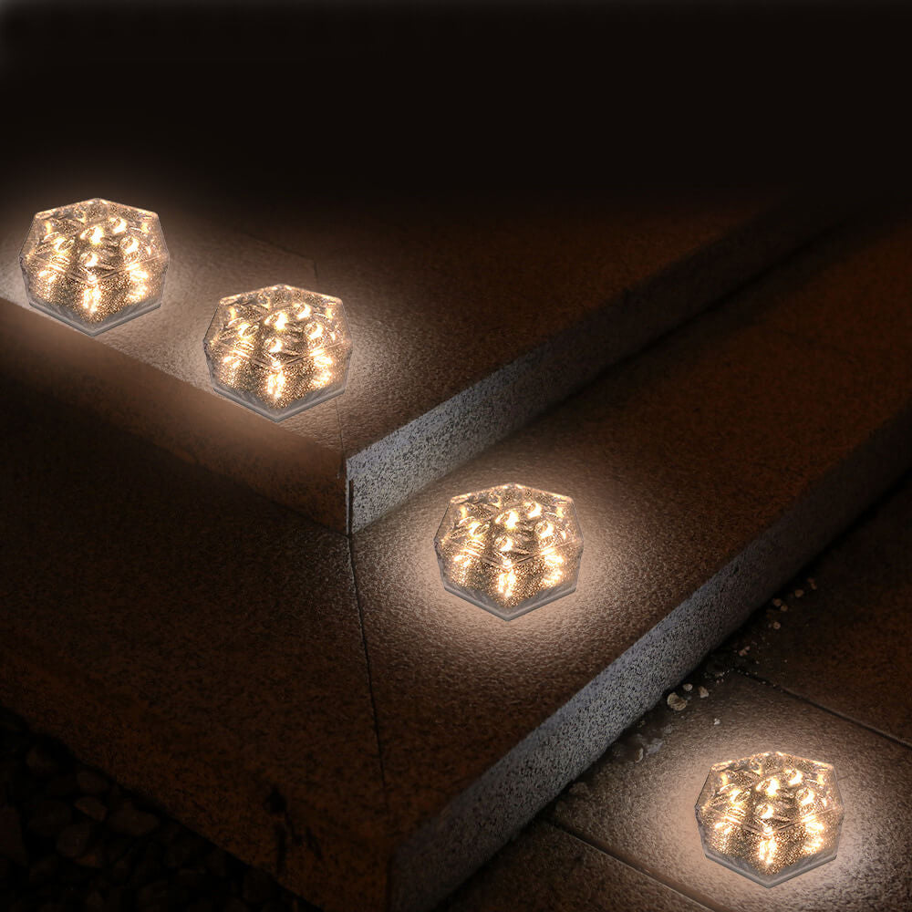 Solar LED Ice Brick Light Lawn Decorative Garden Light