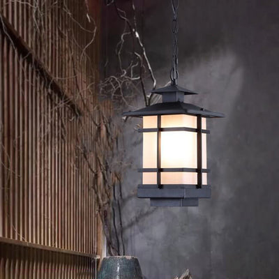New Chinese Antique Pavilion Design 1-Licht-Pendelleuchte 