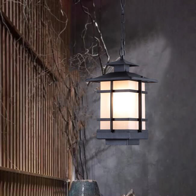 Neues chinesisches Antiquitätenpavillon-Design 1-Licht Pendelleuchte 