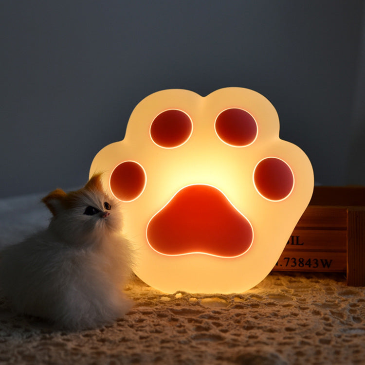 Kreative süße Katze Klaue Silikon USB LED Nachtlicht Tischlampe