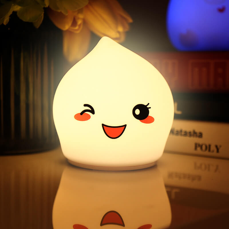 Creative Peach Silicone Night Light USB Charging Table Lamp